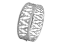 18kt white gold Gothic Arch cuff with 2.17 cts diamonds. Available in white, yellow, or rose gold.
